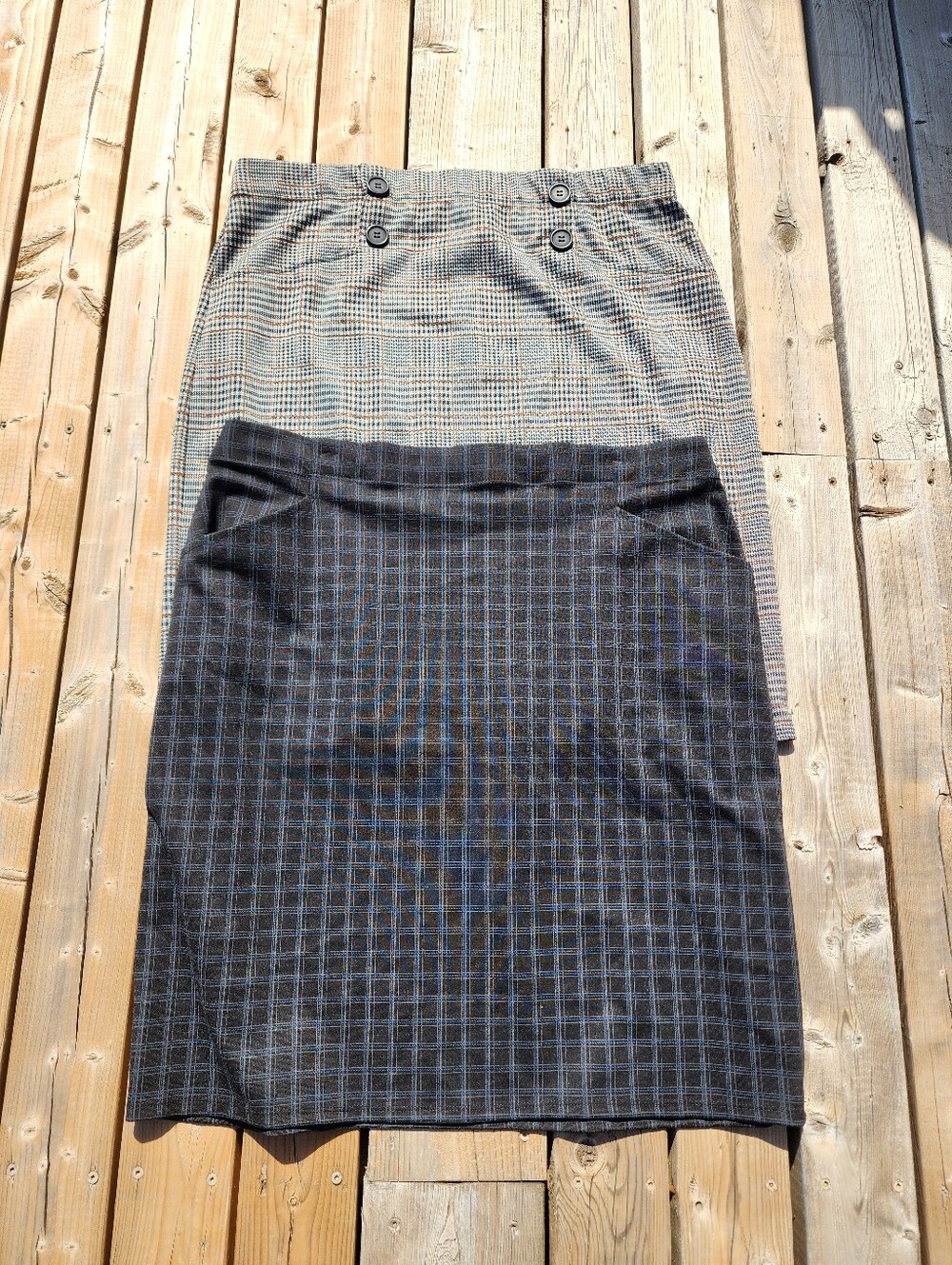 NWT Bundle Women’s XL Max Studio Pencil Skirt Checkered Elastic Waist